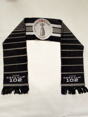 Reebok Grey Cup 102 Anniversary Knit Scarf